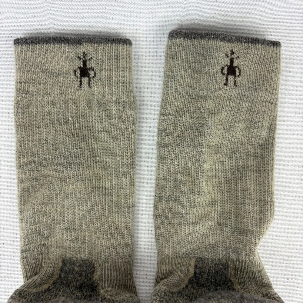 Smartwool Mens Phd Outdoor Light Crew Socks‎ Sz M (6-8.5) Beige Nordic Cushioned